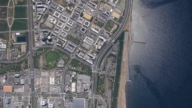 幕張メッセ上空／空撮