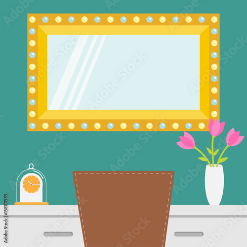 clock flower template