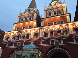 big building in the red square