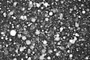 snow on a black background texture overlay bokeh highlights