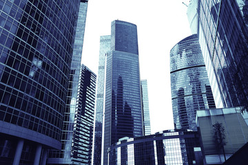 Fototapeta premium skyscrapers city business background