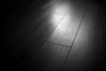 Texture of dark parquet on the floor