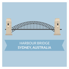 Harbour Bridge (Sydney, Australia) vector building - 158116952