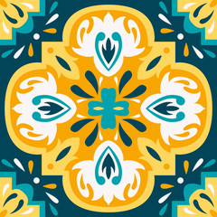 Oriental traditional ornament, Mediterranean seamless pattern, tile design, vector illustration.