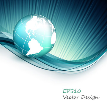 vector wavy design elements with colorful gobe and copy space. Colorful illustration for you work. Eps10