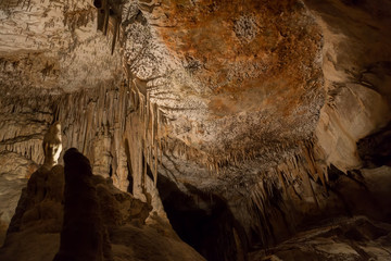 Fototapeta na wymiar Dripstone cave guevas Drach Mallorca