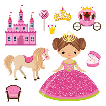 Little Princess, castle and carriage