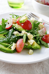 Salad with Vegetables and Fruits