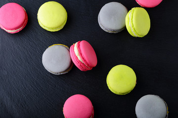 Macaroon on slate