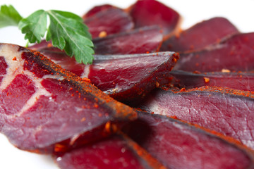 Dried beef or pork -