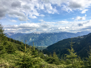 Obraz premium Panoramic view in National Park Gesäuse, Styria, Austria