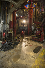 Drillfloor offshore oil rig