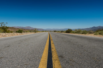 Low Angle View of Desert Road