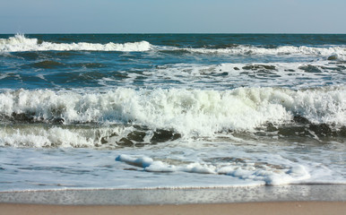 Sea. Frolicking waves