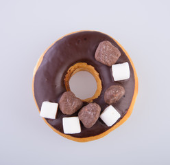 donut or tasty donut on the background.