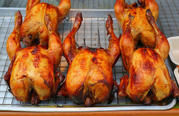 Naklejka premium Chicken grilled.
