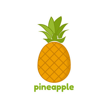 Pineapple tropical fruit icon
