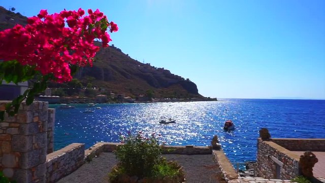 Video of iconic village of Limeni, Mani, Peloponnese, Greece