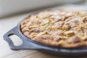 Freshly baked apple pie