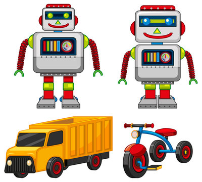 Robot and vehicle toys