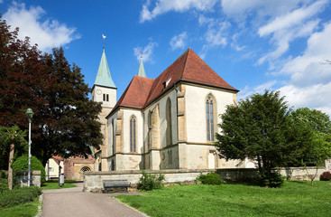 Fototapeta na wymiar Stadtkirche Murrhardt