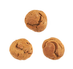 Ginger cookie isolated