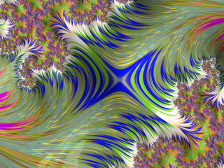 Crashing Feathers - A Fractal Image