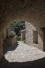 Fototapeten Village of Minerve France Arch Languedoc France. Alley. Medieval © A