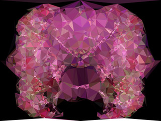 Geometric low polygonal background. Vector clip art