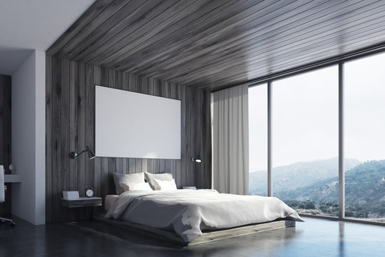 Eco bedroom with poster, corner