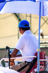 Tennis Referee -  Tennis umbrella under the umbrella