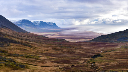 Iceland sideway scenery 