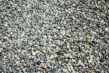 Crushed stone as a background