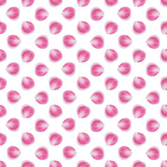 Seamless pattern of watercolor rose petals. Seamless pattern on a white background for fabric, textile, wrapping paper, phone case