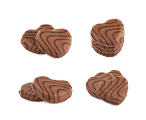 Heart shaped cookie isolated