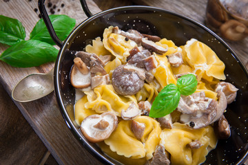 Italian pasta tortellini