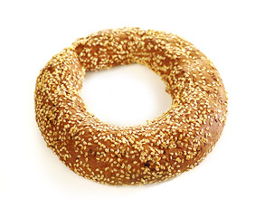 Pastry product with sesame seeds