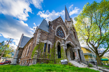 A historic church in Brattleboro, Vermont.