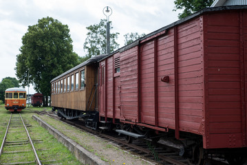 Fototapeta na wymiar Swedish narrow-gauge railroad