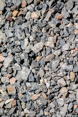 Crushed stone as a background