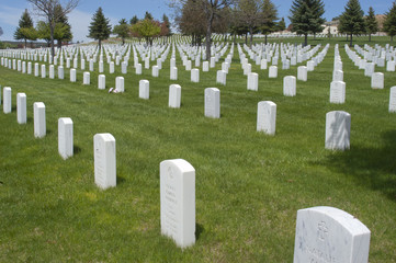 Fototapeta premium National Cemetery in Santa Fe, New Mexico