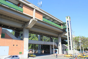 Obraz premium Stacja metra Uniwersytetu. Medellin, Kolumbia.