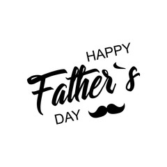 Happy fathers day. stylish design and flat design