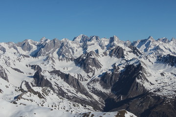 Fototapeta na wymiar massif du Mont-Blanc