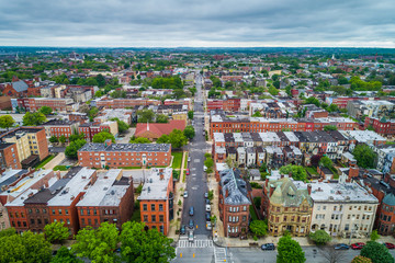 Naklejka na ściany i meble View of Bolton Hill, Baltimore, Maryland.