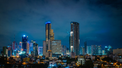 Naklejka na ściany i meble Makati city skyscrapers