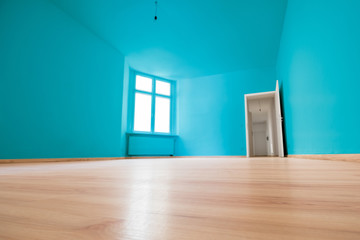 empty room, new flat after renovation