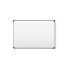 White empty marker board. Vector illustration
