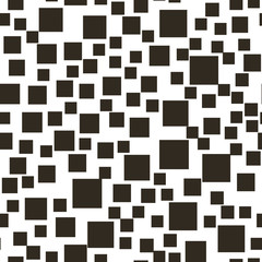 Seamless pattern with black squares. Vector background 
