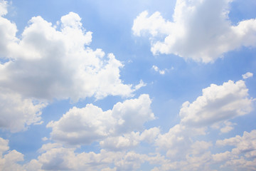 Clouds with blue sky background.